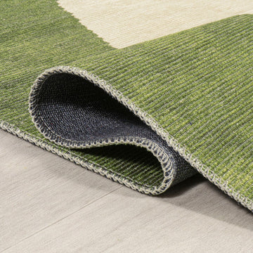 Cirkel Minimalist Geometric Dot Machine-washable Area Rug